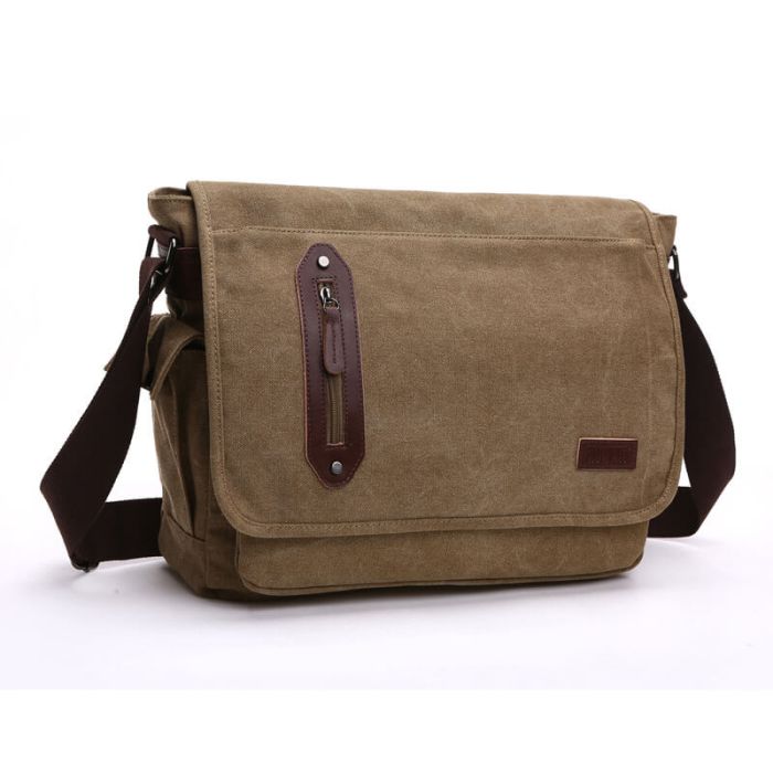 günstige Umhängetasche Herren Canvas Tasche Segeltuch Schultertasche