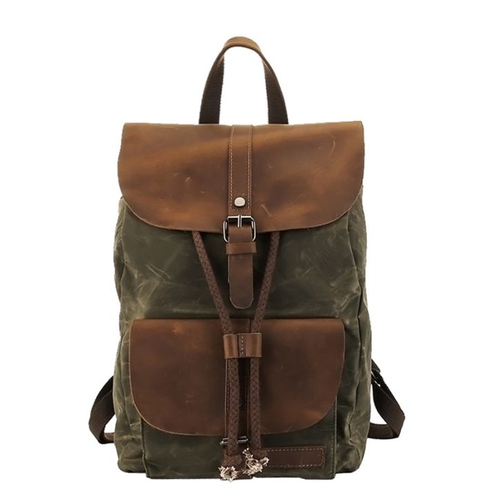 wasserdichter Vintage Rucksack Canvas Herren Reisenrucksack