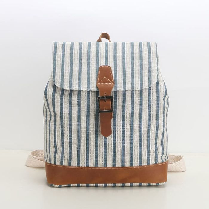 damen vintage canvas rucksack