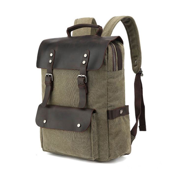 vintage canvas rucksack herren