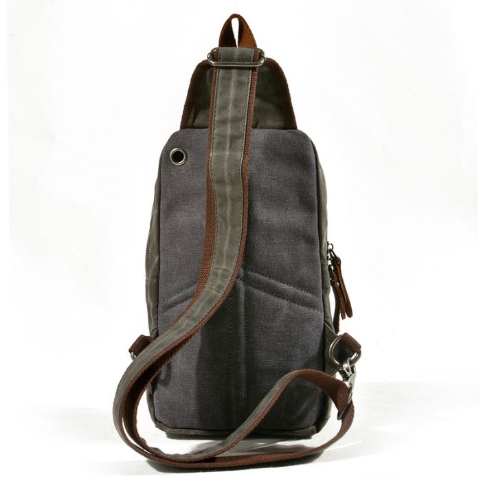 Canvas Brusttasche Herren Rucksack Herren ein Gurt
