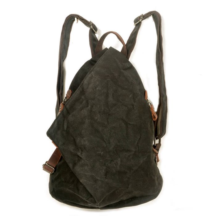 wasserdichter Rucksack Herren gewachstes Canvas Vintage