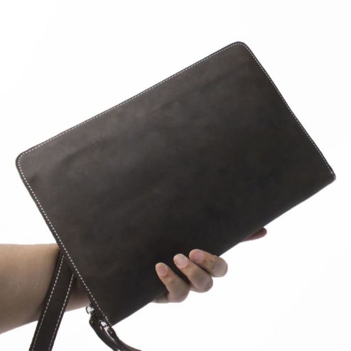 Vintage Herren Umhängetasche Crazy Pferd Leder iPad Tasche Umhängen 