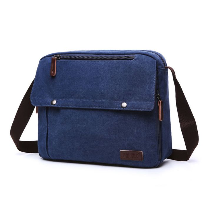 Vintage Umhängetasche aus Canvas Herren für Arbeit und Alltag