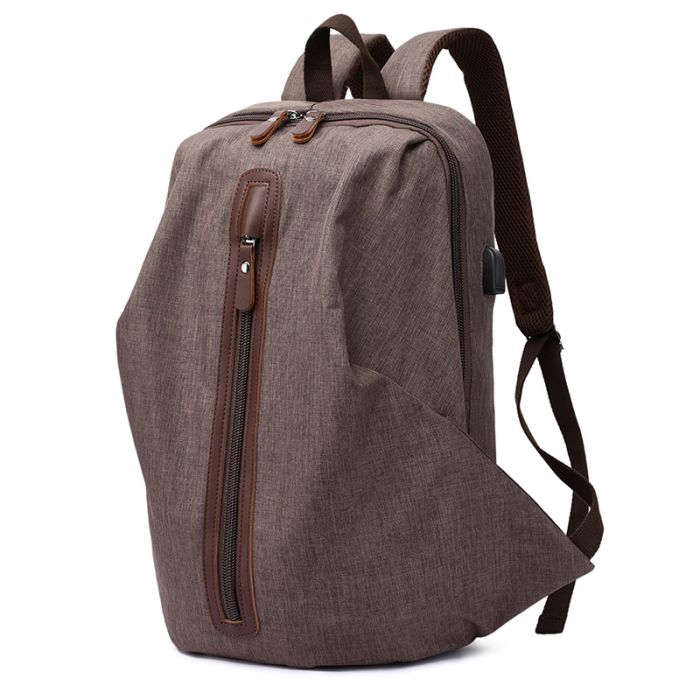 Rucksack Herren aus Segeltuch für Schule mit Laptopfach