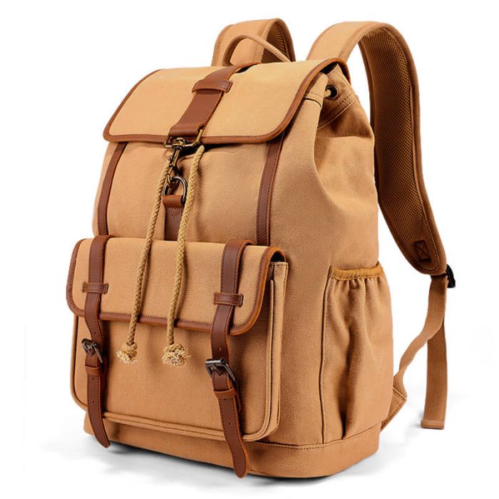 vintage canvas rucksack herren