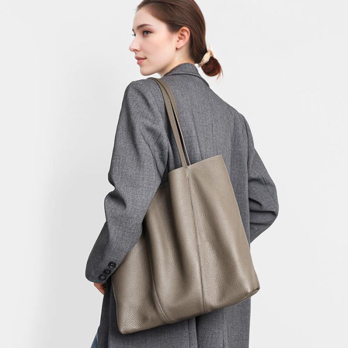 Frauen Handtasche große Schultertasche Damen Leder Tote Tasche für Alltag