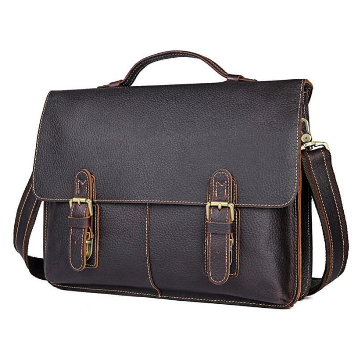 herren handtasche leder braun