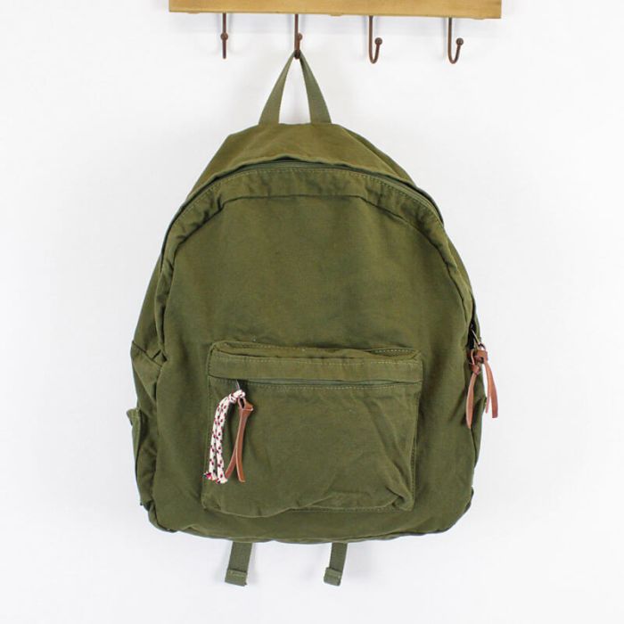 Unisex Rucksack Canvas groß für Uni und Reisen