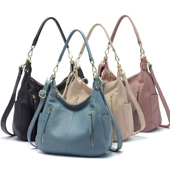 Damen Schultertasche Leder moderne Umhängetasche
