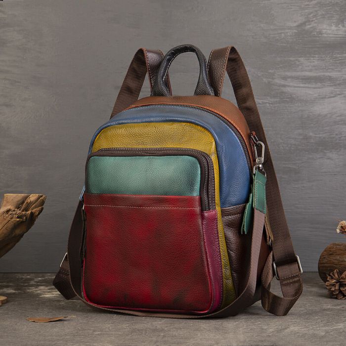 leder rucksack damen