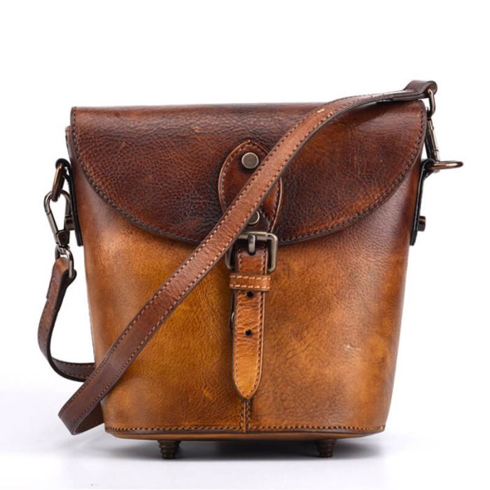 umhängetasche damen braun vintage