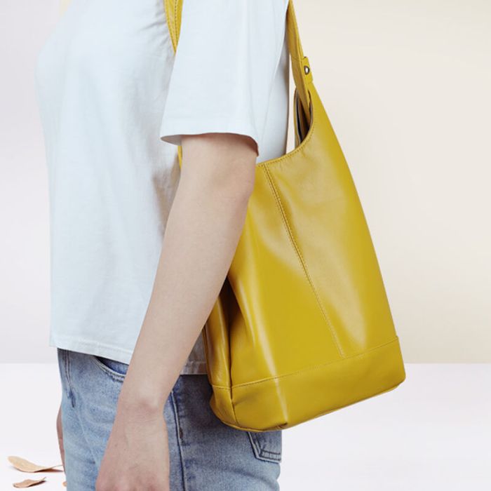 Schultertasche Rucksack Kombination Damen Leder für Alltag