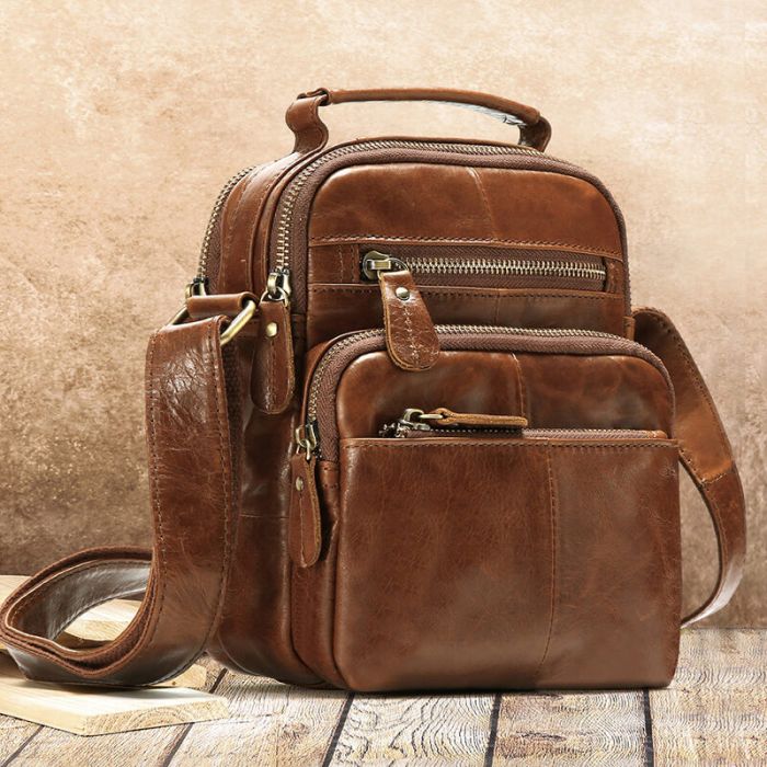 umhängetasche herren leder vintage