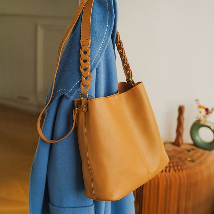 Damen Schultertasche Leder Umhängetasche groß modern