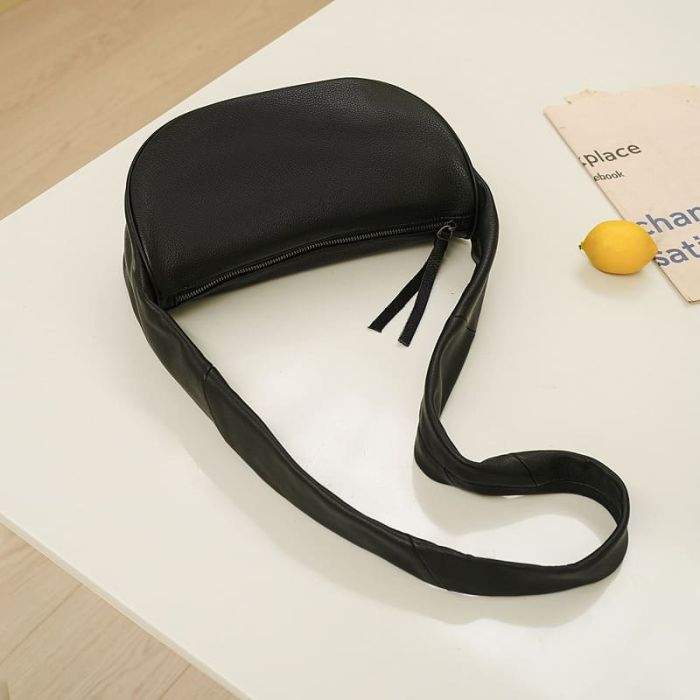 moderne Damen Schultertasche Leder Umhängetasche klein