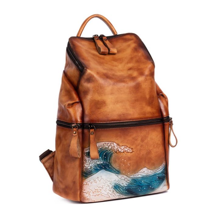 rucksack damen leder