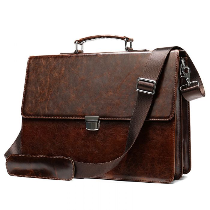 Handtasche Leder Bussinesstasche Herren Vintage Aktentasche