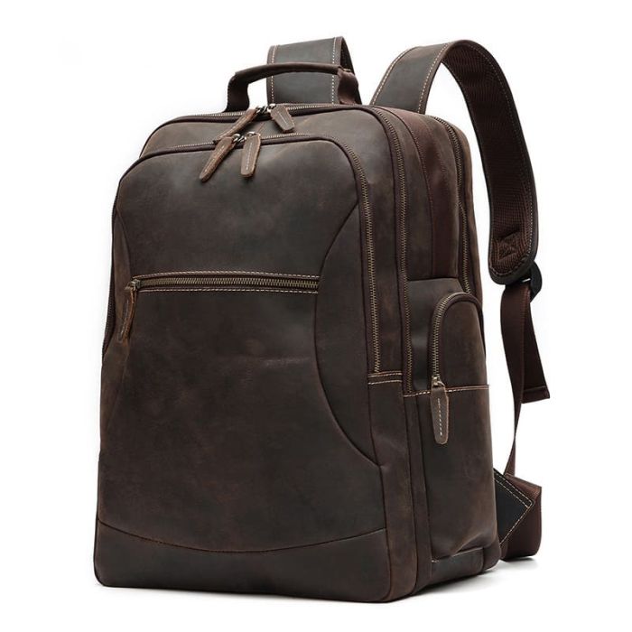 rucksack herren leder vintage