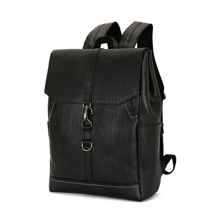 Herren Rucksack Leder Business mit Laptopfach für Arbeit