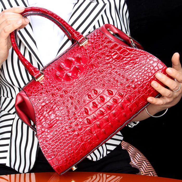 tasche krokodil optik