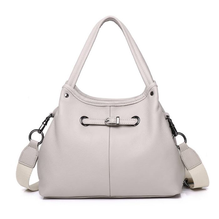 moderne Handtasche für Damen Leder Umhängetasche mit Reißverschluss